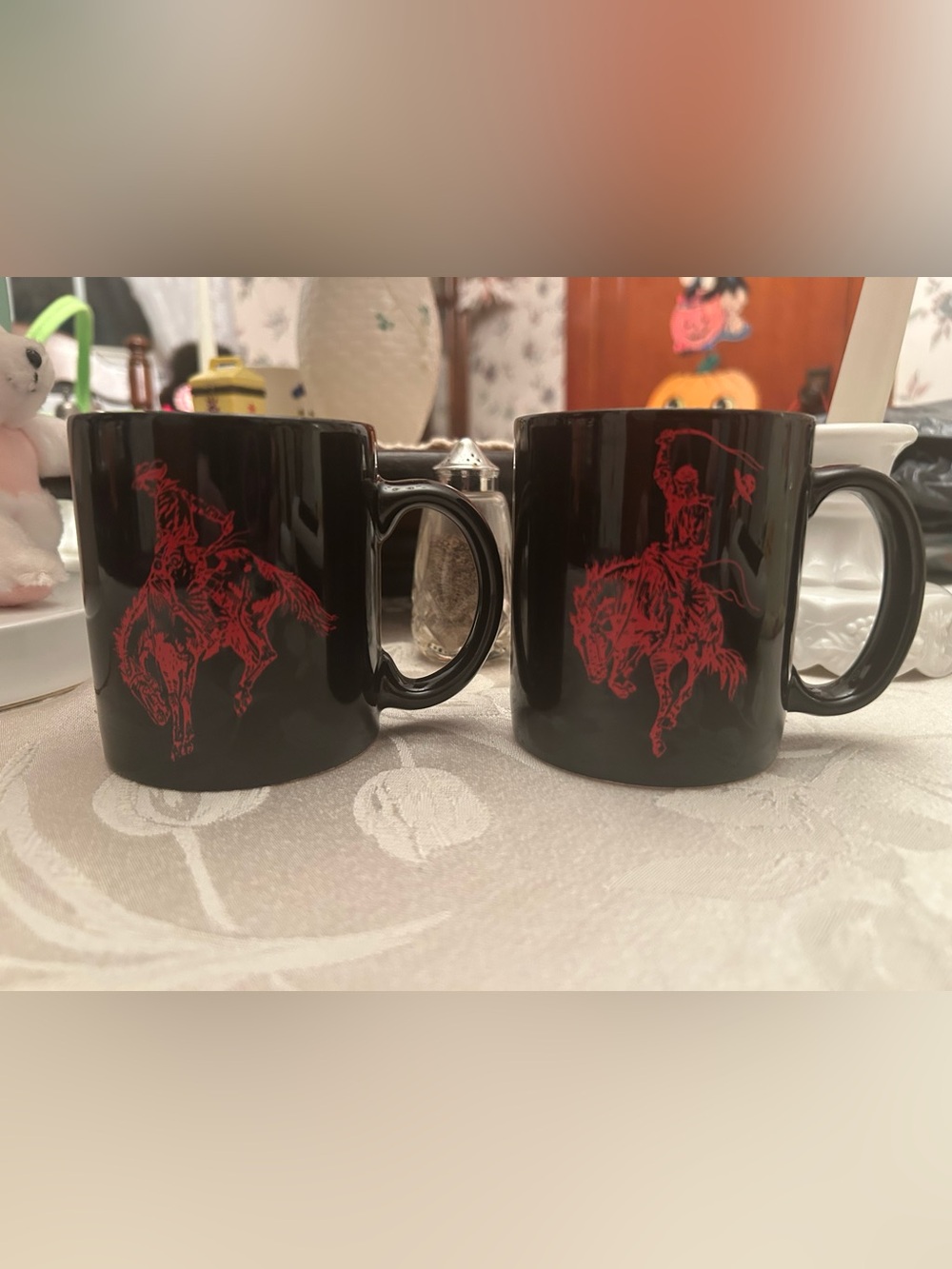 Bundle of two vintage Marlboro cowboy mugs